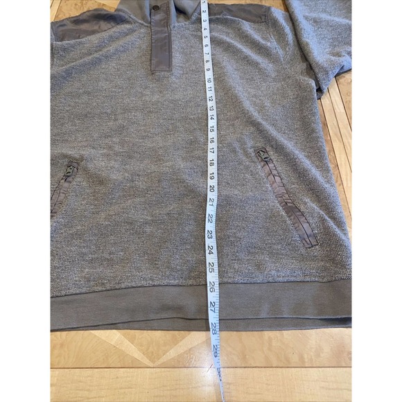 Vintage  Orvis 1/4 Zip Pullover Sweater Front Zip Pockets Size Large - Picture 9 of 11